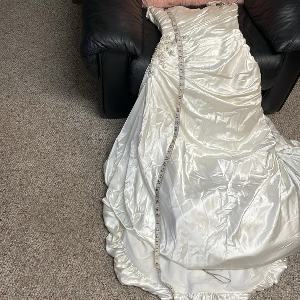 Maggie sottoro one shoulder satin gown - Picture 7 of 12